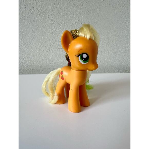 My Little Pony MLP G4 Apple Jack with Glitter Thread Hair 2010 - Picture 2 of 7